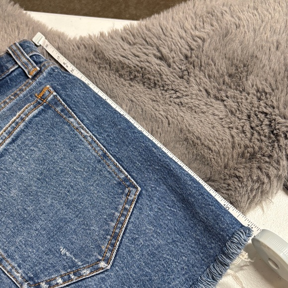 Abercrombie & Fitch Blue Frayed Jean Shorts - Picture 4 of 6